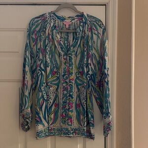 Lilly Pulitzer Multicolor Paisley Blouse